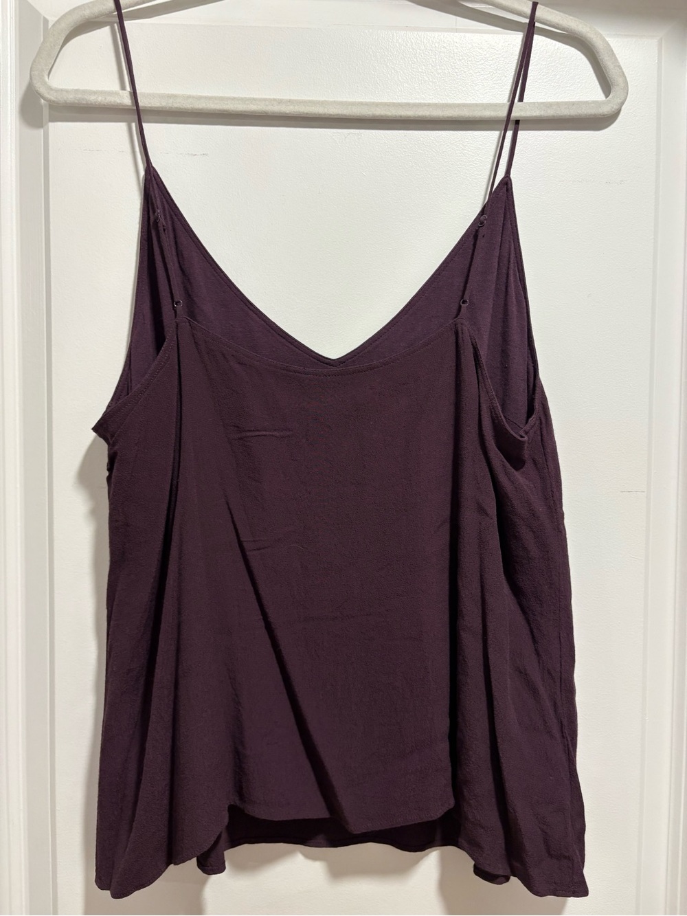 Wilfred Deep Plum V-Neck Spaghetti Strap Tank - Picture 2 of 5